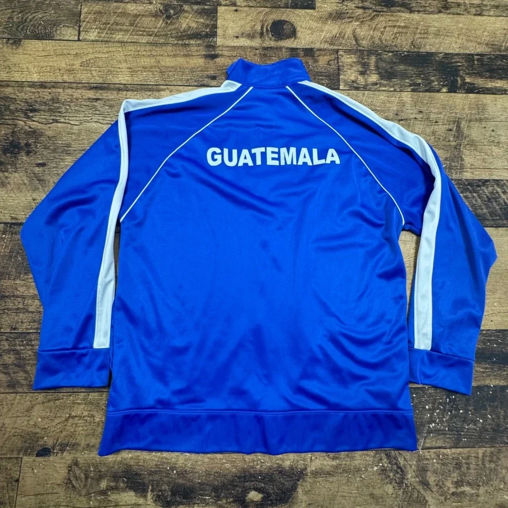 Puma Guatemala National Team Soccer Track Jacket Blue White Men's Large USA Made - Picture 12 of 13